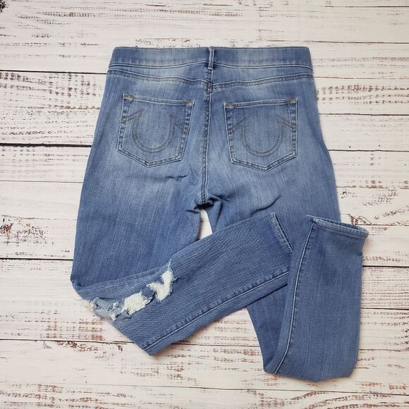 True Religion -  Distressed Jegging - Size Large ~ Posh Host Pick! ~ - Picture 9 of 9